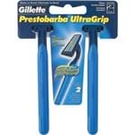 Ficha técnica e caractérísticas do produto Aparelho de Barbear Gillette Prestobarba Ultragrip Fixo 2 Unidades