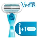 Ficha técnica e caractérísticas do produto Aparelho de Depilação Gillette Venus Azul com 1 Unidade + 1 Carga