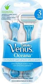 Ficha técnica e caractérísticas do produto Aparelho de DepilaçÁo Gillette Venus 3 Oceana - C/2