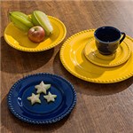 Ficha técnica e caractérísticas do produto Aparelho de Jantar 20 Peças Cerâmica Poá Amarelo e Azul - La Cuisine