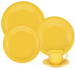 Ficha técnica e caractérísticas do produto Aparelho de Jantar 20 Peças Floreal Yellow - Oxford Daily