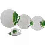 Ficha técnica e caractérísticas do produto Aparelho de Jantar 20 Peças para Chá em Porcelana Verde Leaves 2136 Lyor