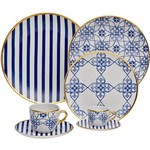 Aparelho de Jantar 30 Peças Porcelana Lusitana - Oxford Porcelanas