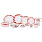 Ficha técnica e caractérísticas do produto Aparelho de Jantar 49 Peças Porcelana Flamingo Baltic - Oxford Porcelanas