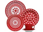Aparelho de Jantar Chá 20 Peças Oxford - Cerâmica Redondo Floreal Renda