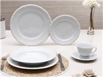 Aparelho de Jantar Chá 30 Peças Schmidt - Porcelana Redondo Branco Prática Pomerode