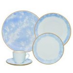 Ficha técnica e caractérísticas do produto Aparelho de Jantar e Chá 20 Peças Oxford Porcelanas Coup Celeste