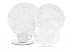 Ficha técnica e caractérísticas do produto Aparelho de Jantar e Chá 30 Peças Porcelana Coup Blanc Oxford - OXF 273