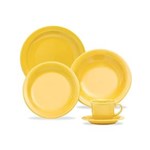 Ficha técnica e caractérísticas do produto Aparelho de Jantar e Chá com 30 Peças Amarelo