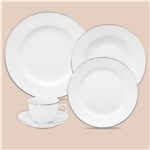 Ficha técnica e caractérísticas do produto Aparelho de Jantar e Chá Oxford Porcelanas Flamingo Isabel SM30-9208 - 30 Peças