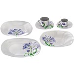 Ficha técnica e caractérísticas do produto Aparelho de Jantar em Porcelana Agapanthus - 42 Pçs