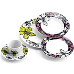 Ficha técnica e caractérísticas do produto Aparelho de Jantar em Porcelana Flowers - 30 Peças - Silla