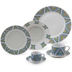 Ficha técnica e caractérísticas do produto Aparelho de Jantar Maya 42 Peças Porcelana Decorado - La Cuisine