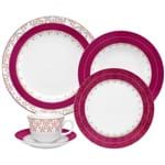 Ficha técnica e caractérísticas do produto Aparelho de Jantar Oxford Flamingo Dama de Honra, Porcelana 30 Peças - SM30-9227