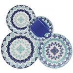 Ficha técnica e caractérísticas do produto Aparelho de Jantar Oxford Lola 30 Peças Cerâmica Azul