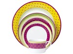 Aparelho de Jantar Colors 20 Peças em Porcelana - Casambiente