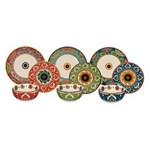 Ficha técnica e caractérísticas do produto Aparelho Jantar Porcelana 18 Peças Royal Suzani
