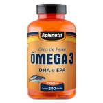 Ficha técnica e caractérísticas do produto Apisnutri Oleo De Peixe Omega 3 1000mg 240 Caps