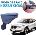 Ficha técnica e caractérísticas do produto Apoio de Braço Nissan Kicks Couro Cinza Artefactum