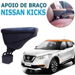 Ficha técnica e caractérísticas do produto Apoio de Braço Nissan Kicks Couro Preto Artefactum