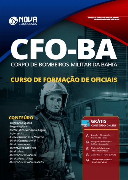 Ficha técnica e caractérísticas do produto Apostila Cbm Ba 2019 - Curso de Formação de Oficiais