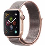 Ficha técnica e caractérísticas do produto Apple Watch Series 4 40 Mm Alumínio Dourado Pulseira Esportiva Loop Rosa e Fecho Ajustável