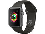 Ficha técnica e caractérísticas do produto Apple Watch Series 3 38mm Alumínio 8GB Esportiva - Cinza GPS Integrado Bluetooth Resistente a Água