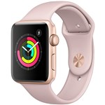 Ficha técnica e caractérísticas do produto Apple Watch Series 3 GPS com Pulseira Esportiva Dourado e Rosa - 42 Mm