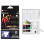 Ficha técnica e caractérísticas do produto Aquarela Artistico Sakura Koi Water Colors 12 Cores C/pincel e uma Esponja