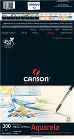 Ficha técnica e caractérísticas do produto Aquarela Branco A4 300G 12F - Fila Canson