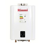 Ficha técnica e caractérísticas do produto Aquecedor de Água Rinnai E21 Digital - Vazão 21 Litros - Branco - Gás Gn