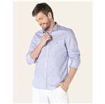 Ficha técnica e caractérísticas do produto Aramis | Camisa Menswear Super Slim Lilac - Azul - M