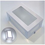Ficha técnica e caractérísticas do produto Arandela 5 Vidros Branca em Alumínio Luminária de Parede / Muro Uso Interno / Externo Branca St569