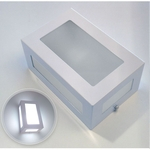 Ficha técnica e caractérísticas do produto Arandela 5 vidros Branca + lâmpada LED E27 12W 3000K st569
