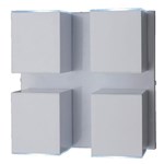 Ficha técnica e caractérísticas do produto Arandela Alumínio Ideal Articulada Cube Branca 4xGU10
