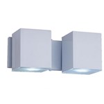 Ficha técnica e caractérísticas do produto Arandela Alumínio Ideal Cube Articulada Branca 2xGU10