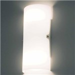 Ficha técnica e caractérísticas do produto Arandela Bath de Metal e Vidro Branco e Cromado - Bella Iluminação