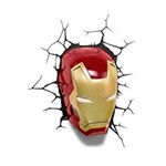 Ficha técnica e caractérísticas do produto Arandela 3D Máscara Homem de Ferro