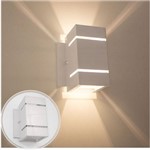 Ficha técnica e caractérísticas do produto Arandela 2 Fachos e Frisos + LED G9 5w 3000k Luminária Branca Parede Muro