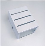 Ficha técnica e caractérísticas do produto Arandela Frisada 2 Focos Grande E27 Branca em Alumínio St298