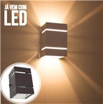 Ficha técnica e caractérísticas do produto Arandela Marrom + LED 5W 3000K Luminária Externa Parede Muro 2 Focos Frisos Fachos St327 - Starlumen