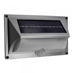 Ficha técnica e caractérísticas do produto Arandela Solar Ecoforce Abs com Sensor de Movimento
