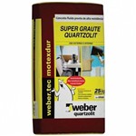 Ficha técnica e caractérísticas do produto Argamassa Super Graute para Concreto 25kg Weber - QUARTZOLIT