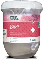 Ficha técnica e caractérísticas do produto Argila Rosa D Agua Natural 500g - Dagua Natural