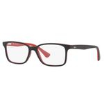 Ficha técnica e caractérísticas do produto Armação Oculos Grau Ray Ban Junior Rb1572l 3719 49 Preto Vermelho Fosco
