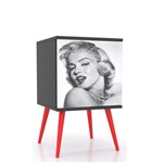Ficha técnica e caractérísticas do produto Armário 1 Porta Marilyn Monroe com Estampa em Alta Definição - Grupo Lush
