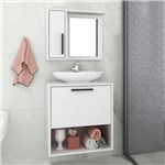 Ficha técnica e caractérísticas do produto Armário de Banheiro 2 Portas Bbn18 Branco - Brv Móveis - Brv - Móveis