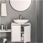 Ficha técnica e caractérísticas do produto Armário de Banheiro Una 2 Portas Branco - Politorno - Branco