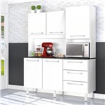 Ficha técnica e caractérísticas do produto Armário de Cozinha 5 Portas e 3 Gavetas Galaxy Plus Branco - Zanzini