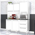 Ficha técnica e caractérísticas do produto Armário de Cozinha 5 Portas 3 Gavetas Galaxy Zanzini Branco